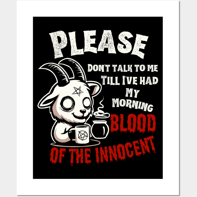 Morning Blood of the Innocent (dark) Wall Art by Rotten Apple